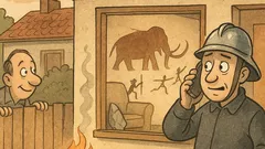 Banc: Alo, pompierii? Mi-a luat foc!