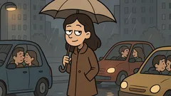 Banc: Iubito, cu cine te plimbai prin ploaie?