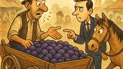 Banc: Un țăran bâlbâit strigă „mere”